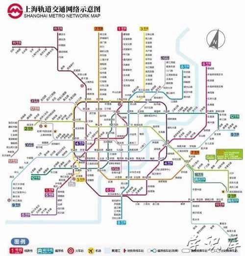 上海地铁运营时间，上海地铁线路图